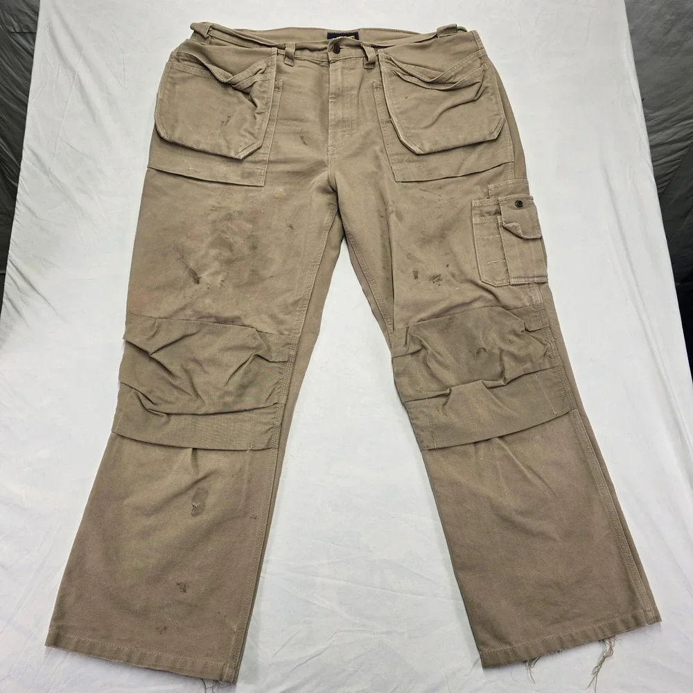 Blaklader Workwear Khaki Cargo Pants Men Sz 38/30 Carpenter Utility‎ Tool Pocket